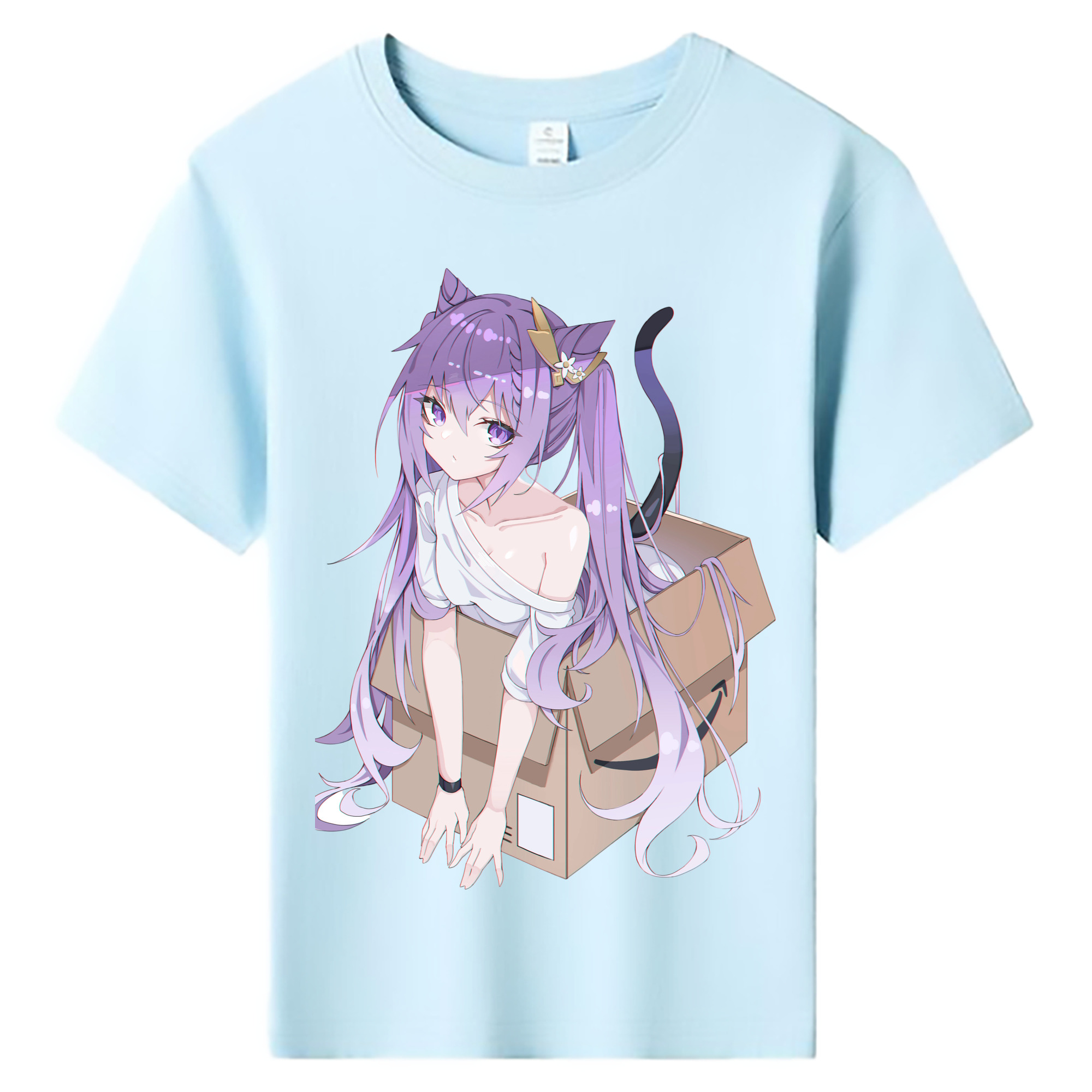 げんし神 刻晴 こくせい genshin Kokusei 綿100％キッズTシャツ（フロントプリント）